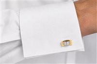 Manschettenknöpfe Cianfrone Gioielli Herr in Gold Diamante 0.02 Ct GEOR-12-198 - GEOR-12-198